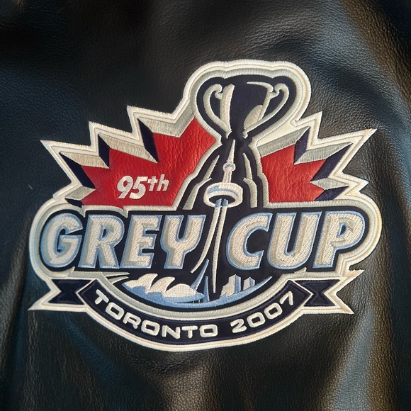 TORONTO 2007 GREY CUP 100% GENUINE LEATHER JACKET - XL - Picture 12 of 12